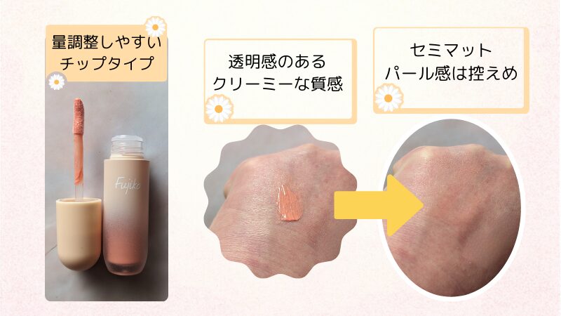 筆者の私物で商品のチップ部分や発色を確認できる画像