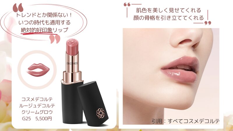 ルージュデコルテ クリームグロウ25Gの商品＆使用イメージ画像