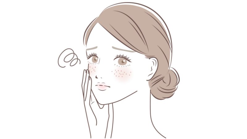 毛穴になやむ女性のイメージ画像