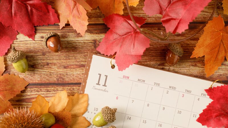 秋が深まり冬が始まるイメージ画像