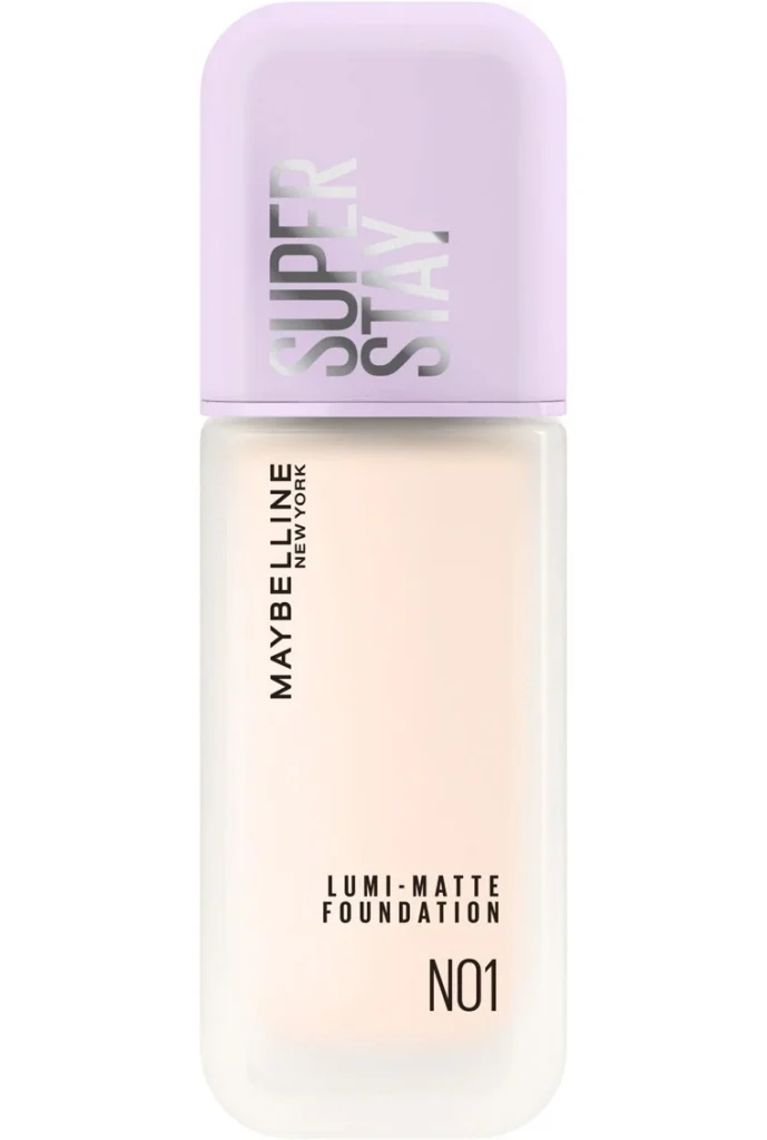 MAYBELLINE NEW YORK SPステイ ルミマット リキッド ファンデーション N01」の公式サイト引用画像