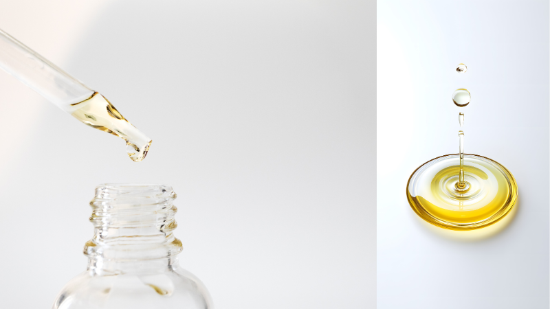 みずみずしいのにオイルのような、適度なとろみがある美容液のイメージ画像