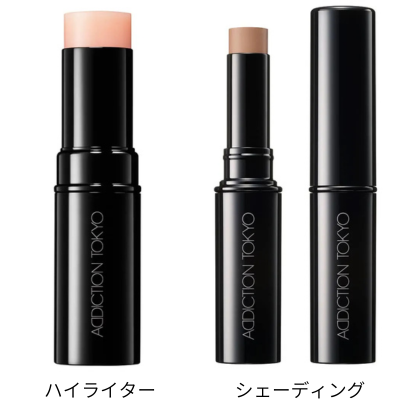 アディクション「ザ グロウ スティック(左)とコントゥアスティック(右)」の公式サイト引用画像